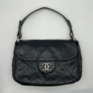 Authentic Chanel On the Road Shoulder Bag